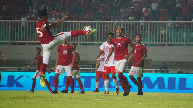 Timnas Indonesia vs Bahrain. (Foto: Irfan Adi Saputra/kumparan)