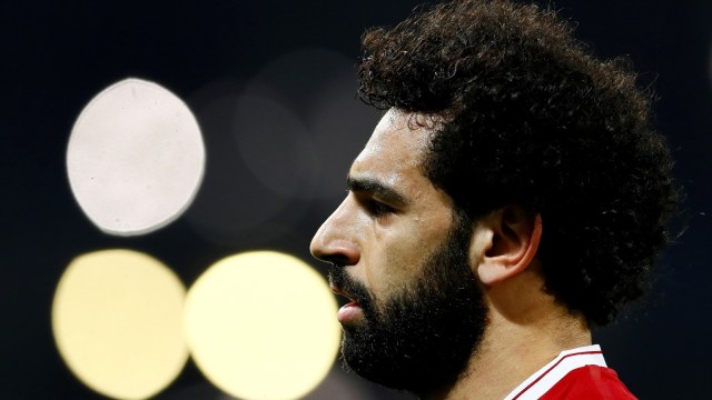 Mohamed Salah jelang laga vs Manchester City. (Foto: Reuters/Jason Cairnduff)