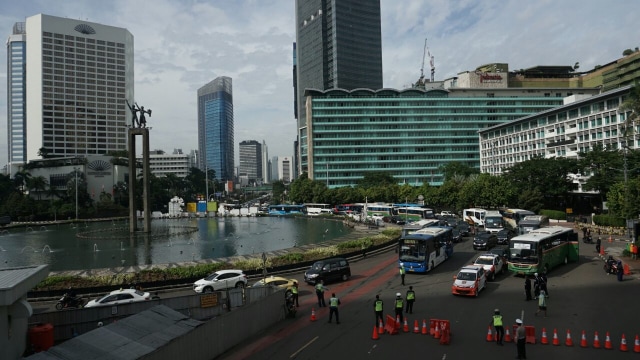 Macet arah Sudirman menuju Thamrin (Foto: Jamal Ramadhan/kumparan)