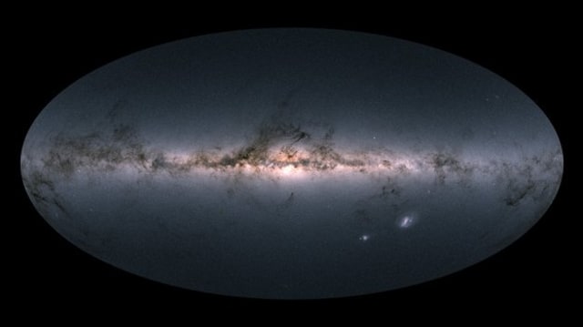 Peta Galaksi Bimasakti dari ESA. (Foto: European Space Agency)
