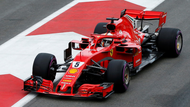 Sebastian Vettel di GP Azerbaijan. (Foto: REUTERS/David Mdzinarishvili)