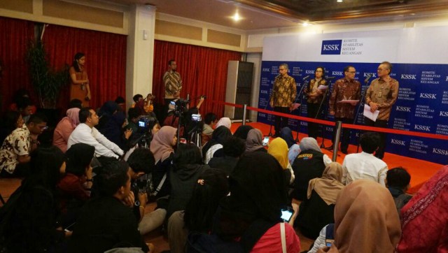Konferensi Pers KSSK. (Foto: Iqbal Firdaus/kumparan)