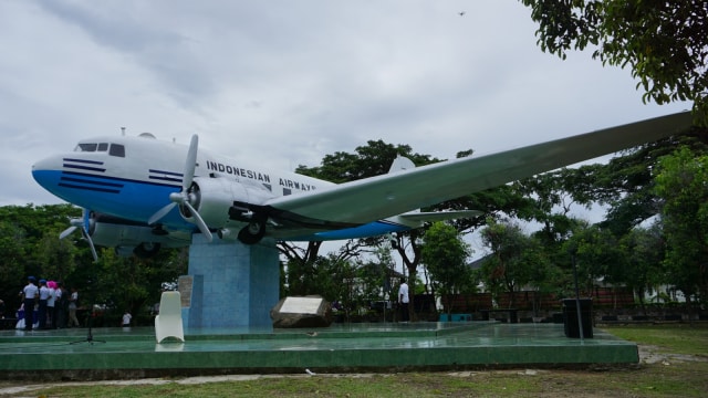 Wajah baru replika pesawat RI-001 di Aceh. (Foto: Zuhri Noviandi/kumparan)