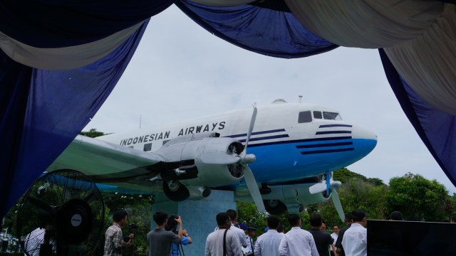 Wajah baru replika pesawat RI-001 di Aceh. (Foto: Zuhri Noviandi/kumparan)