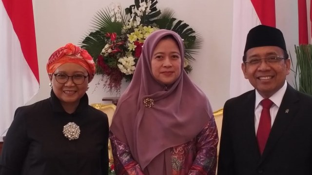 Menteri Retno, Puan Maharani, Pratikno  (Foto: dok. istimewa)