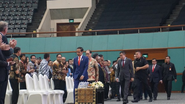 Presiden Jokowi di Acara IPA Convex 2018. (Foto: Yudhistira Amran Saleh/kumparan)