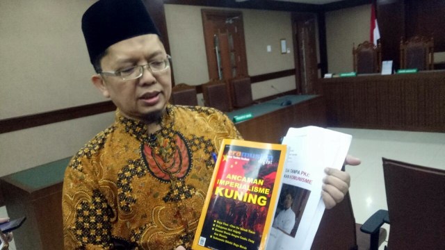 Alfian Tanjung di PN Jakpus. (Foto: Adhim Mugni Mubaroq/kumparan)