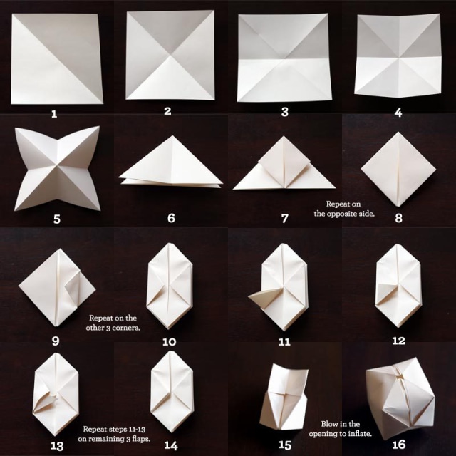 Cara Menghias Kamar Dengan Kertas Origami Dan Lampu Tumblr ...
