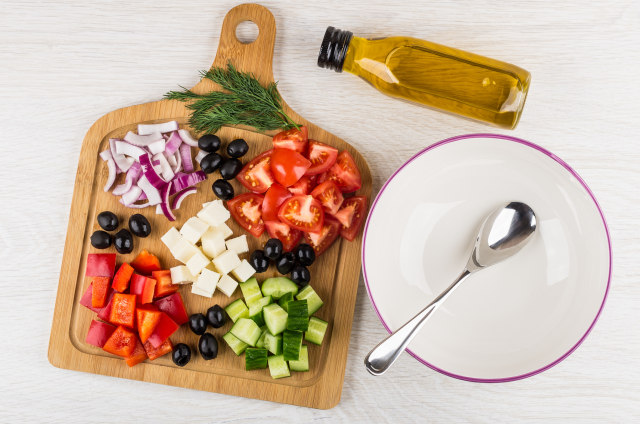 Ilustrasi greek salad (Foto: Thinkstock)