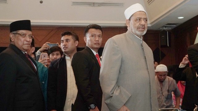 Grand Syeikh Ahmed El-Tayyeb di PBNU.