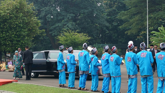 Jokowi Sambut Sultan Bolkiah di Istana Bogor. (Foto: Yudhistira Amran Saleh/kumparan)