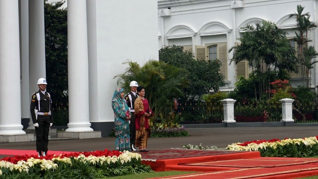 Jokowi Sambut Sultan Bolkiah di Istana Bogor. (Foto: Yudhistira Amran Saleh/kumparan)