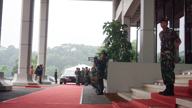 Jokowi di Mabes TNI Cilangkap. (Foto: Yudhistira Amran Saleh/kumparan)