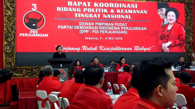 Megawati di Rakor PDIP. (Foto: Nabilla Fatiara/kumparan)