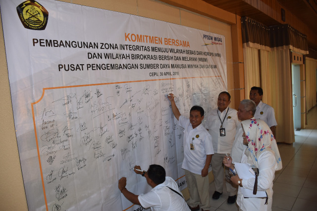 KEPALA PPSDM MIGAS AJAK SELURUH PEGAWAI KOMITMEN UNTUK TIDAK KORUPSI