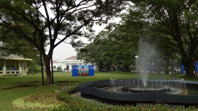 Halaman Istana Merdeka jadi taman bermain. (Foto: Jihad Akbar/kumparan)