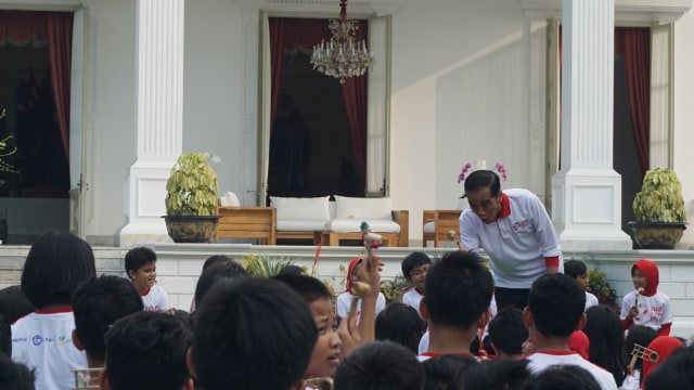 Jokowi hadiri acara Jam Main Kita (Foto: Yudhistira Amran/kumparan)