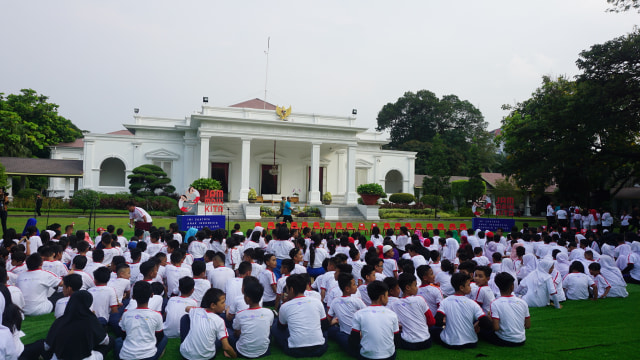 Acara Jam Main Kita di halaman Istana Merdeka (Foto: Yudhistira Amran/kumparan)