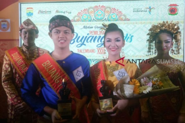 Andre dan Audra Juara Bujang Gadis Palembang 2018