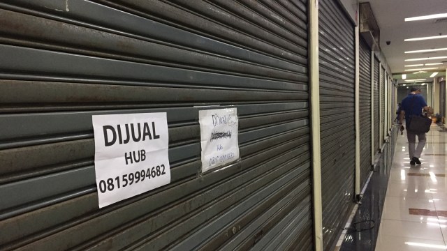 Puluhan toko di Harco Mangga tutup (Foto: Abdul Latif/kumparan)