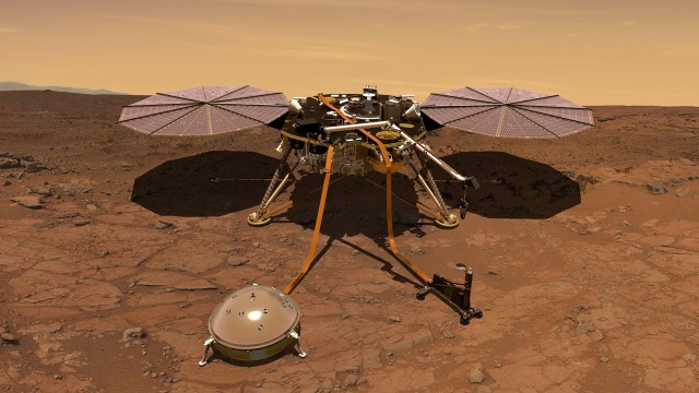 Robot InSight milik NASA di Planet Mars. (Foto: NASA)