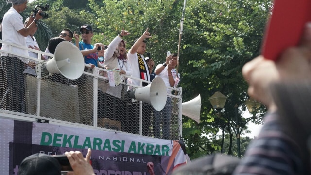 Deklarasi Akbar #2019GantiPresiden. (Foto: Puti Cinintya Arie Safitri/kumparan)