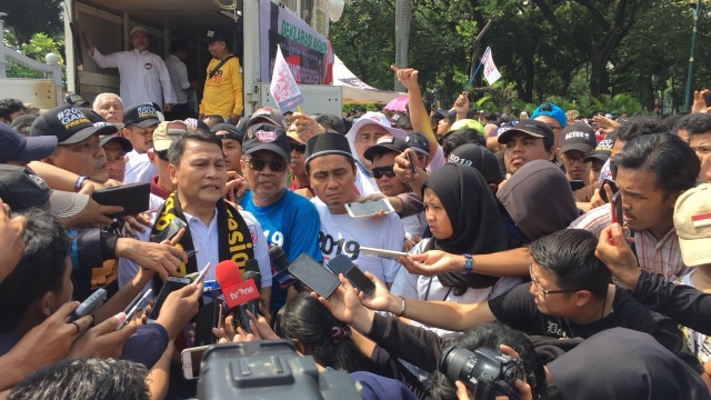 Mardani Ali Sera usai deklarasi #2019GantiPresiden (Foto: Raga Imam/kumparan)