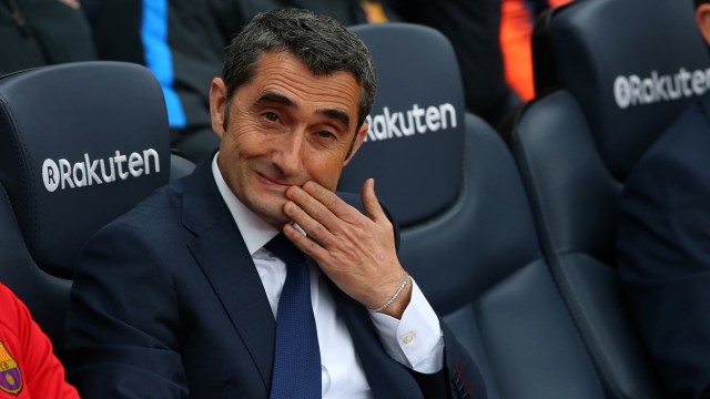 Valverde di laga vs Valencia. (Foto: Reuters/Albert Gea)