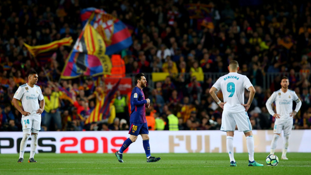 Lionel Messi di El Clasico. (Foto: Sergio Perez/Reuters)
