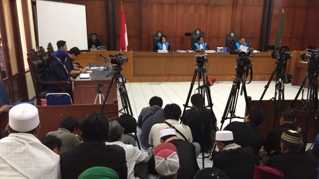 Sidang HTI vs Menkumham di PTUN Jakarta Timur. (Foto: Fachrul Irwinsyah/kumparan)