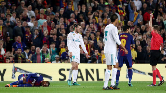 Bale diganjar kartu kuning di menit 76. (Foto: REUTERS/Sergio Perez)