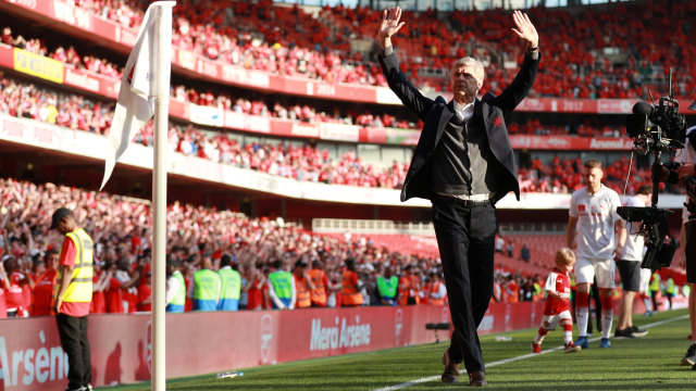 Laga terakhir Wenger di Arsenal. (Foto: REUTERS/Ian Walton)