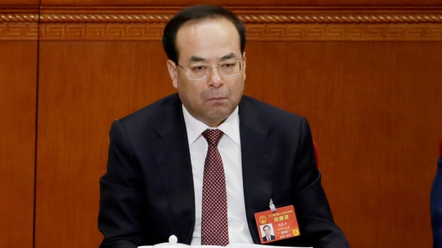 Pemimpin Partai Komunis China Sun Zhengcai. (Foto: Reuters/Jason Lee)