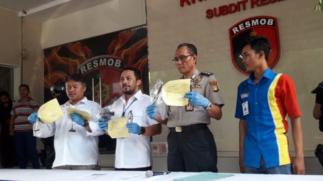 Press Release Curanmor di Polda Metro Jaya (Foto: Fadjar Hadi/kumparan)
