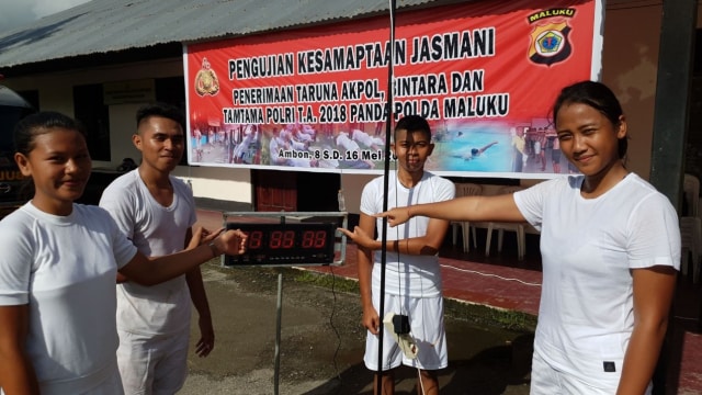 Tes seleksi rekrutmen Polri di Maluku