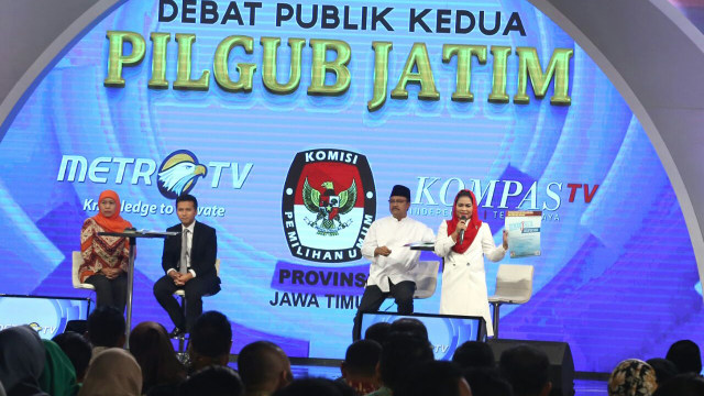 Debat Pilgub Jatim (Foto: Phasky/kumparan)
