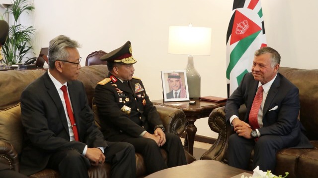 Kapolri bertemu Raja Yordania. (Foto: Dok. Polri)