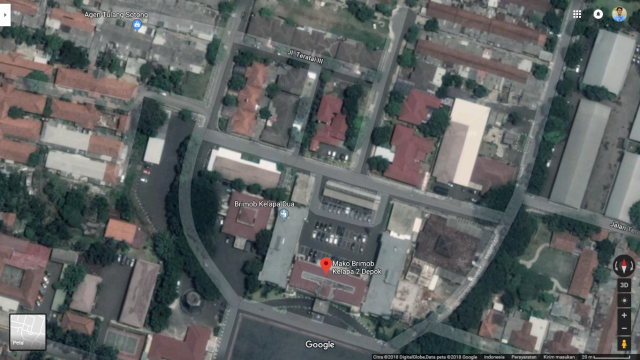 Citra Satelit Mako Brimob Kelapa Dua (Foto: Google Maps)