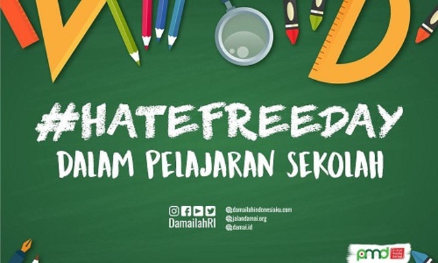 Penguatan Literasi 'Hate Free Day' dalam Pembelajaran Sekolah