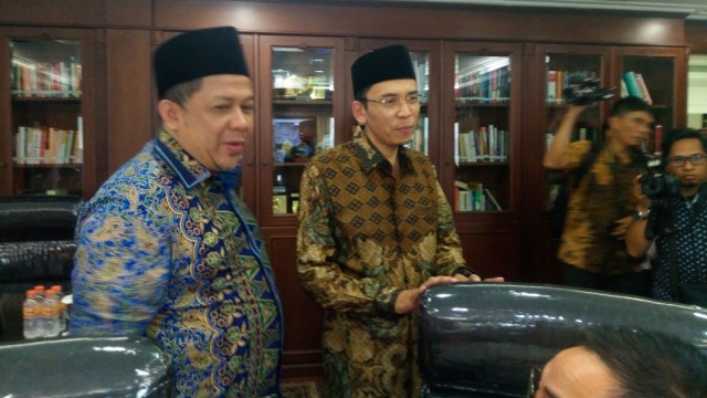 Fahri Hamzah dan Tuan Guru Bajang. (Foto: Ferio Pristiawan/kumparan)