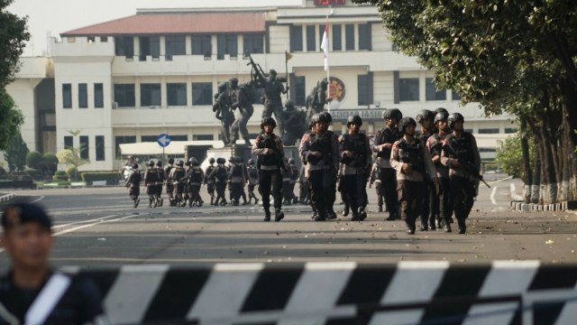 Pengamanan di Mako Brimob usai kerusuhan. (Foto: Jamal Ramadhan/kumparan)