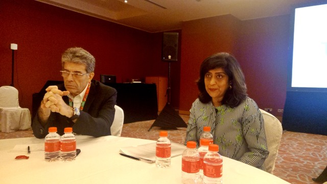 JC Broido dan Rashmy Chatterjee dari IBM. (Foto: Jofie Yordan/kumparan)