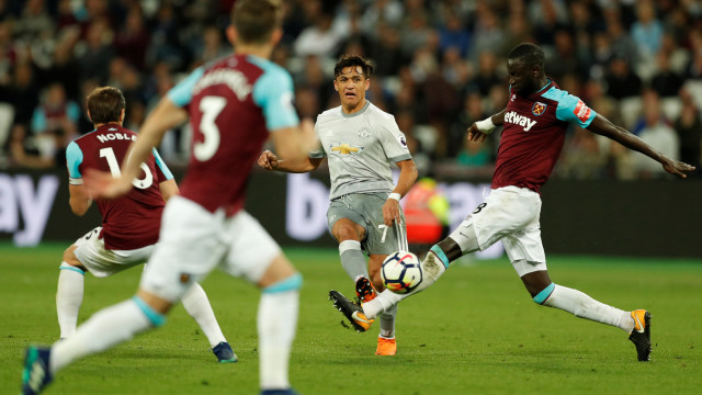 Laga West Ham vs United. (Foto: Reuters/John Sibley)