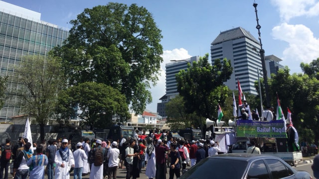 Massa Aksi 115 di depan Kedubes AS (Foto: Mirsan Simamora/kumparan)