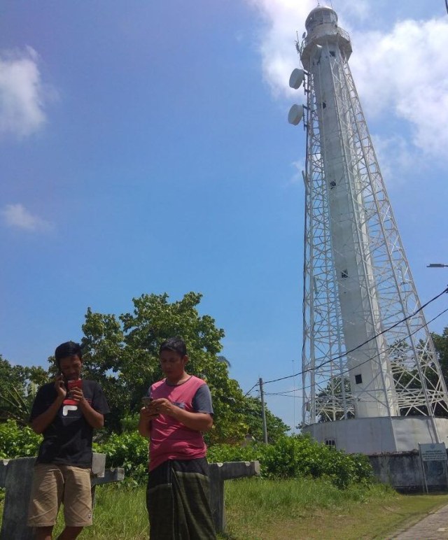 BTS Telkomsel di Pulau Sebira (Foto: Telkomsel)