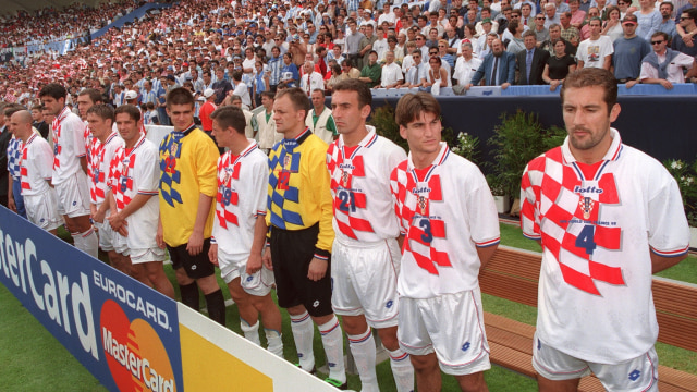 Timnas Kroasia di Piala Dunia 1998. (Foto: JACQUES DEMARTHON / AFP)
