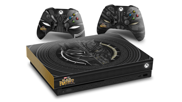 Xbox One X edisi 'Black Panther'. (Foto: Xbox)