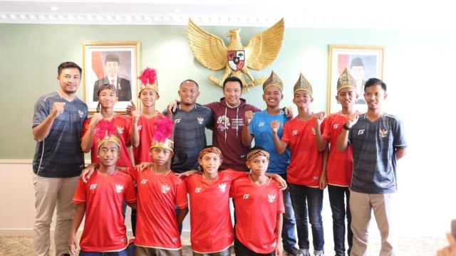 Tim Indonesia di Piala Dunia Anak Jalanan (Foto: Humas Kemenpora.)