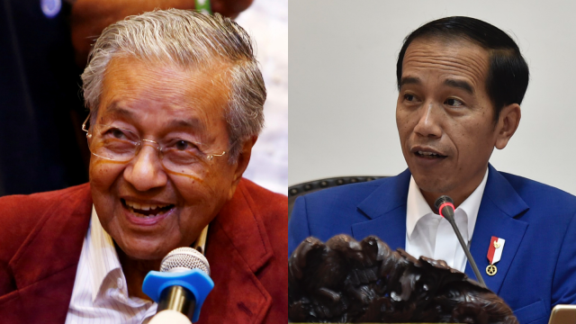 Mahathir Mohammad dan Joko Widodo (Foto: REUTERS/Lai Seng Sin & ANTARAFOTO/Puspa Perwitasari)