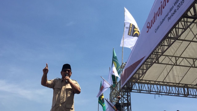 Prabowo kampanye akbar di Bandung (Foto: Iqbal Tawakal/kumparan)